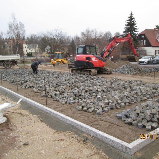 Neubau Parkplatz am Schloss in Penig